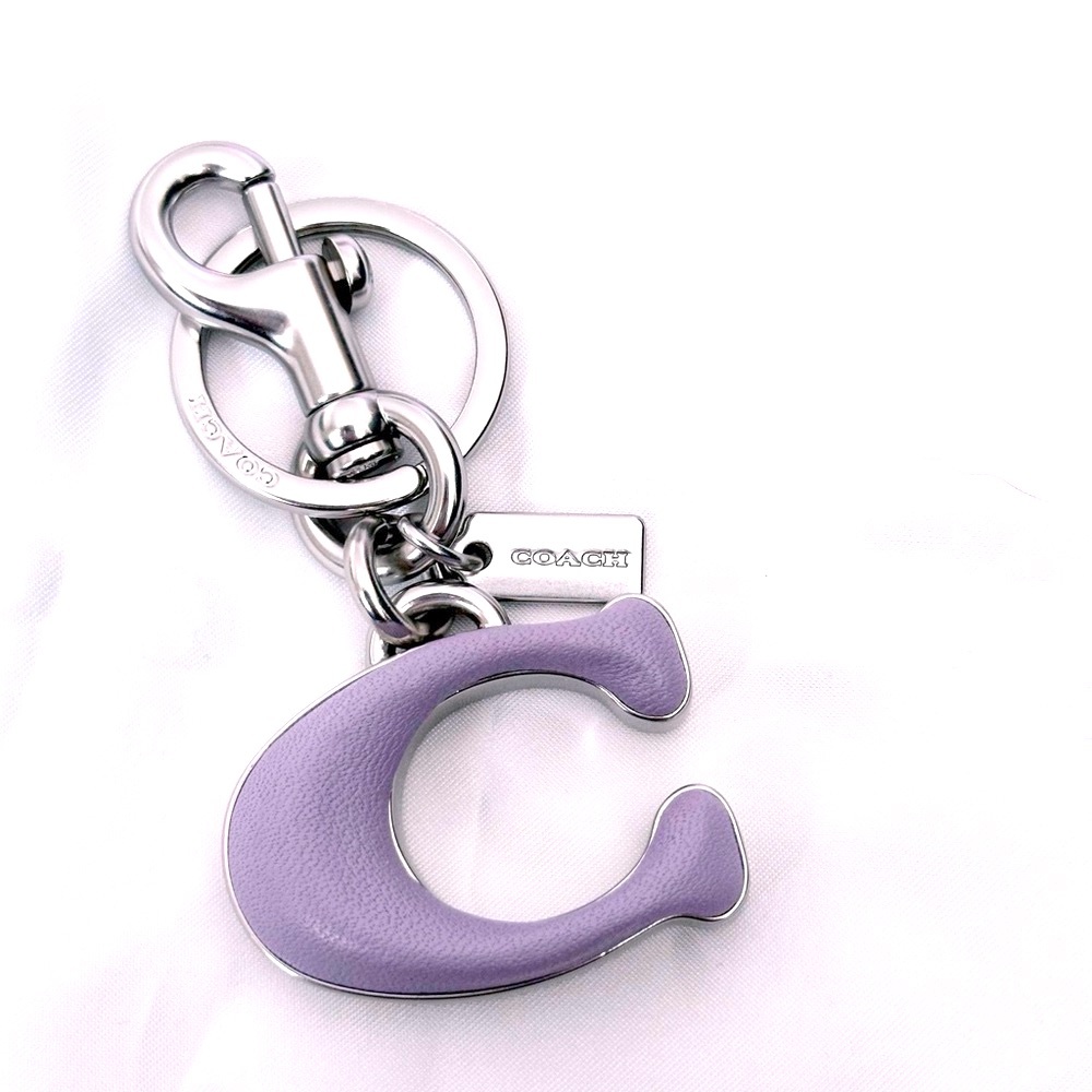 Coach soft purple bag charm